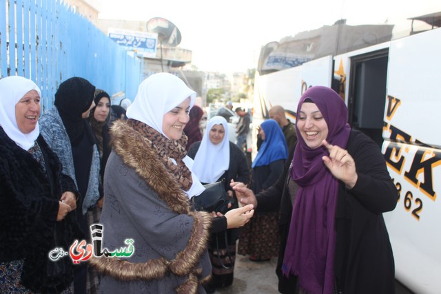  كفرقاسم : فوج الطائرة والثاني من عمرات الشتاء يغادر البلدة الى الديار الحجازية عبر مطار بن جوريون مع الاداري زهير العمشه  ابو الصراط  